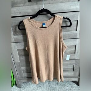 Old Navy Ribbed Tan Tank Top